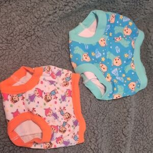 Playful Cartoon Print Kids Bodysuit Set